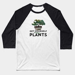 Plants Leaf Garden Vase Design Baseball T-Shirt